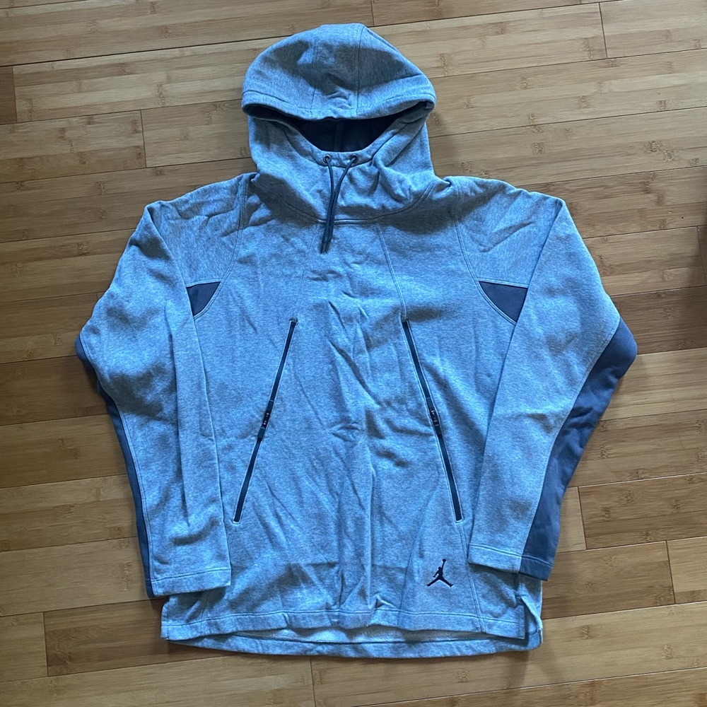 GREY JORDAN ATHLETIC HOODIE